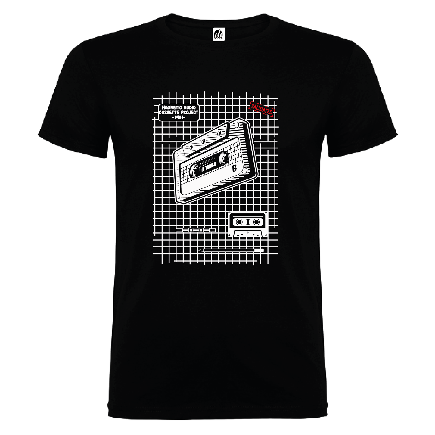 Camiseta Manga Corta Hombre Personalizada "Cassette"
