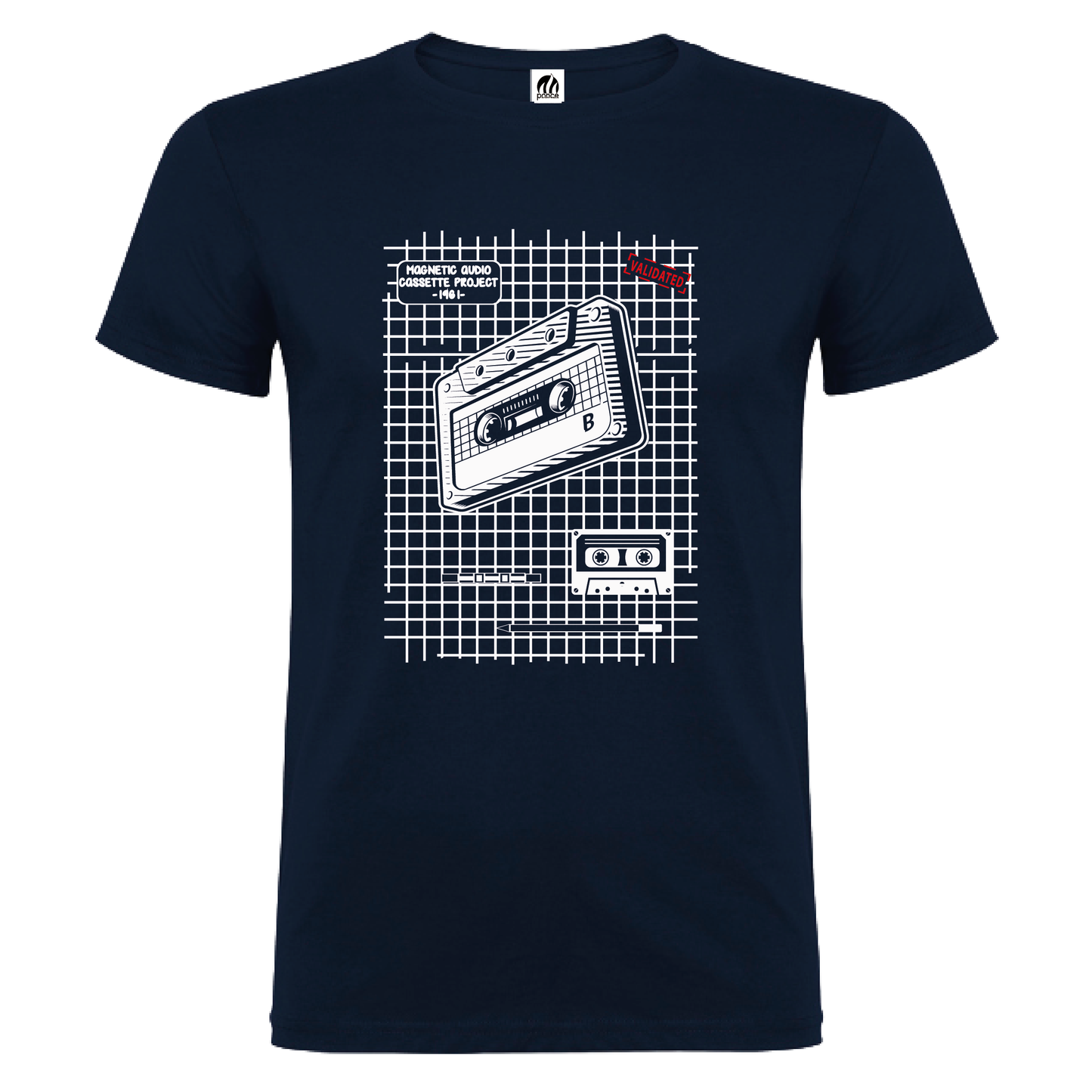 Camiseta Manga Corta Hombre Personalizada "Cassette"