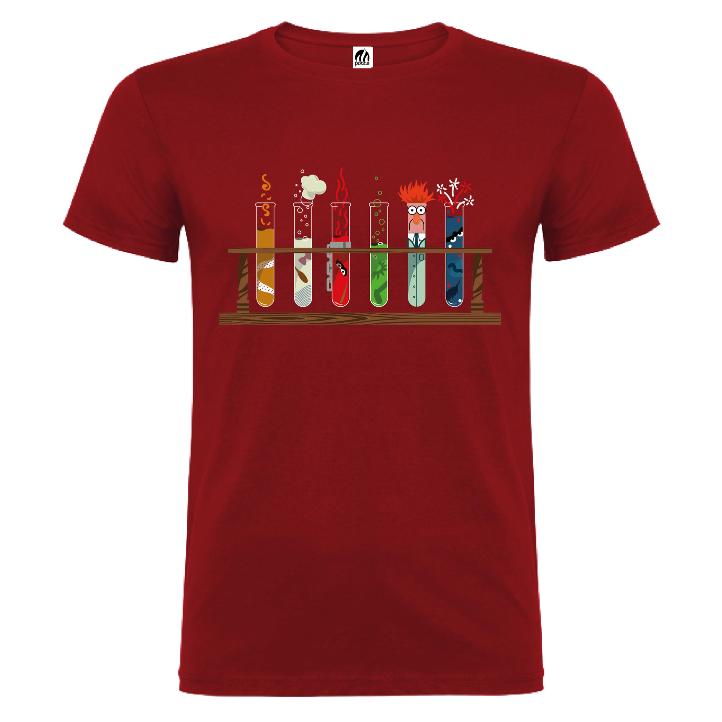 Camiseta Manga Corta Hombre Personalizada "Barrio Sésamo Ciencia"
