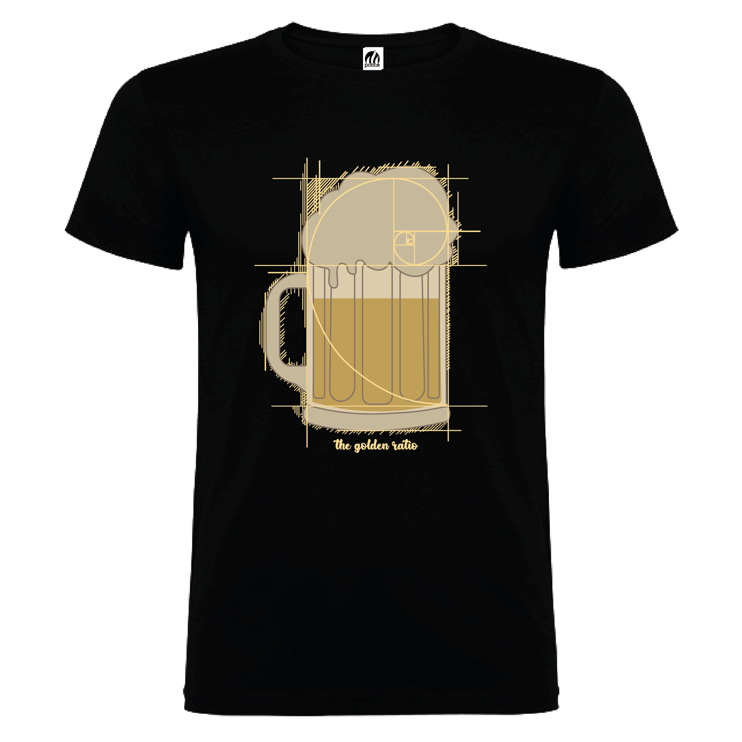 Camiseta Manga Corta Hombre Personalizada "Proporción aurea"