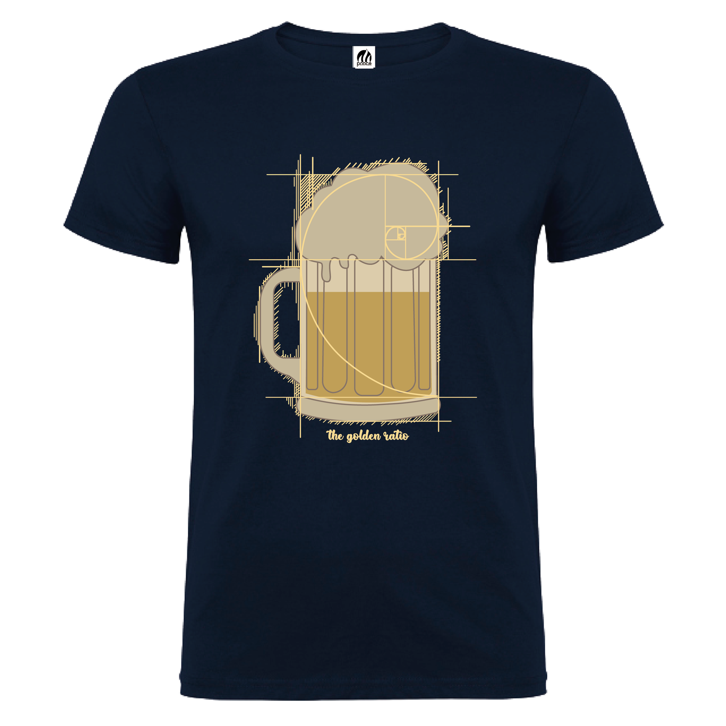 Camiseta Manga Corta Hombre Personalizada "Proporción aurea"