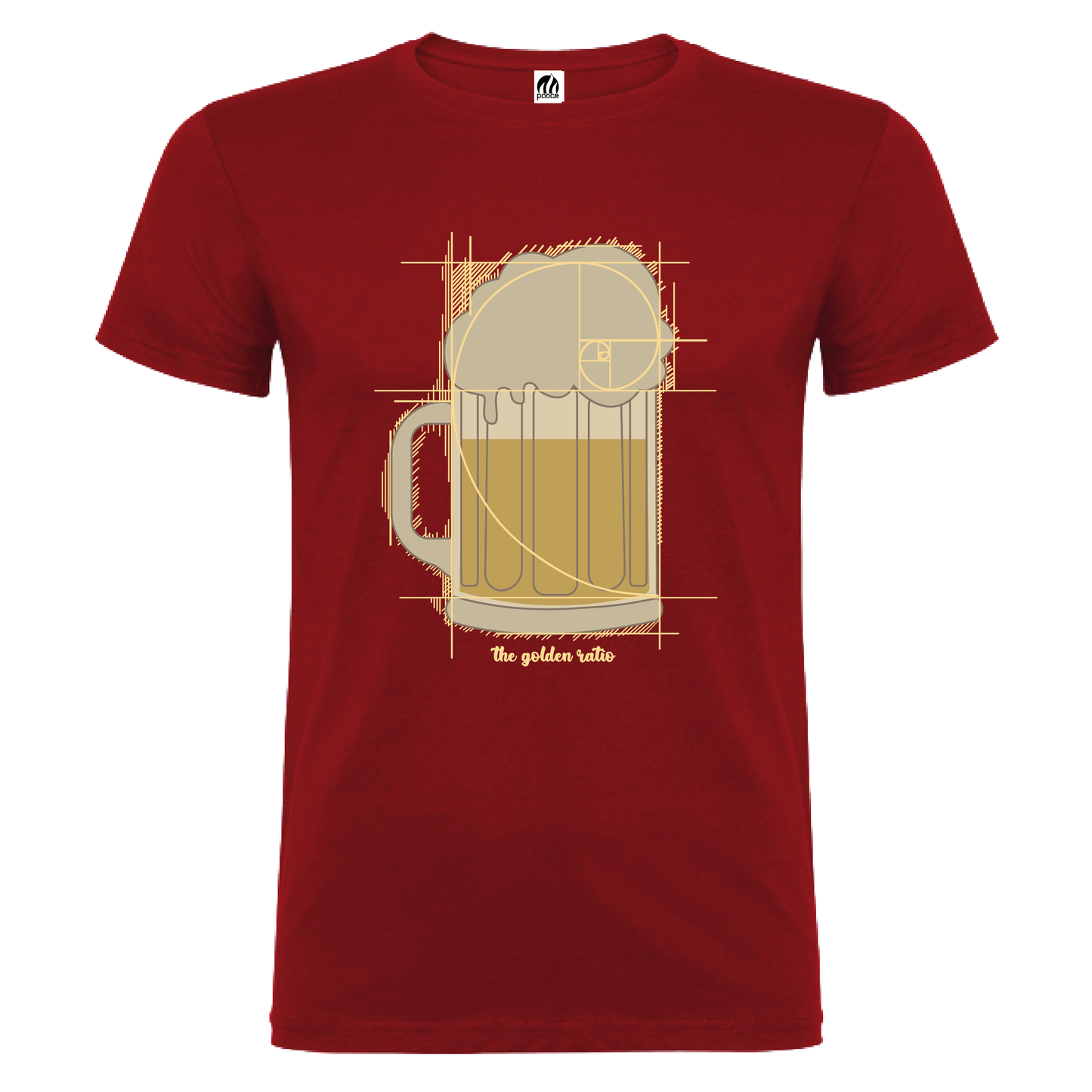 Camiseta Manga Corta Hombre Personalizada "Proporción aurea"