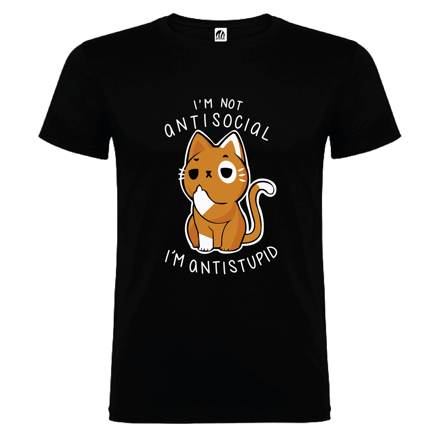 Camiseta Manga Corta Hombre Personalizada "Antisocial"