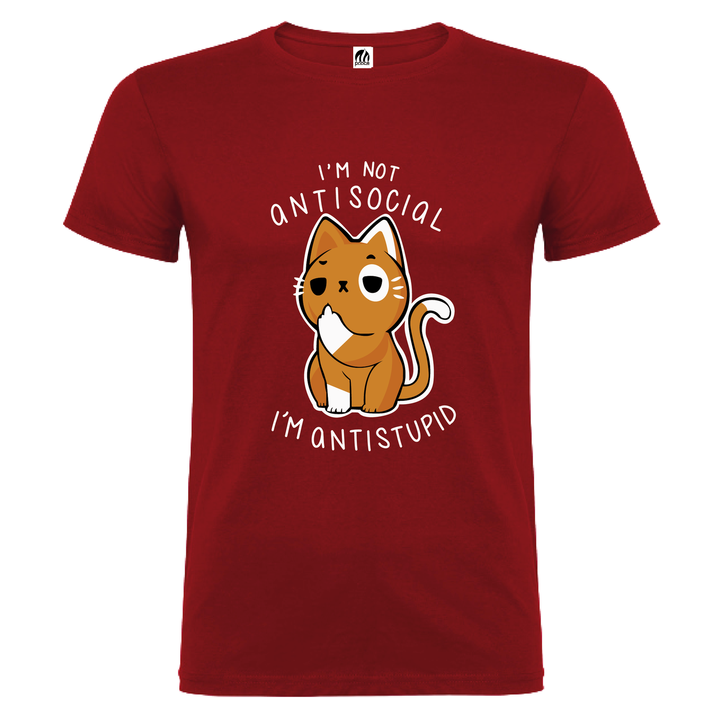 Camiseta Manga Corta Hombre Personalizada "Antisocial"