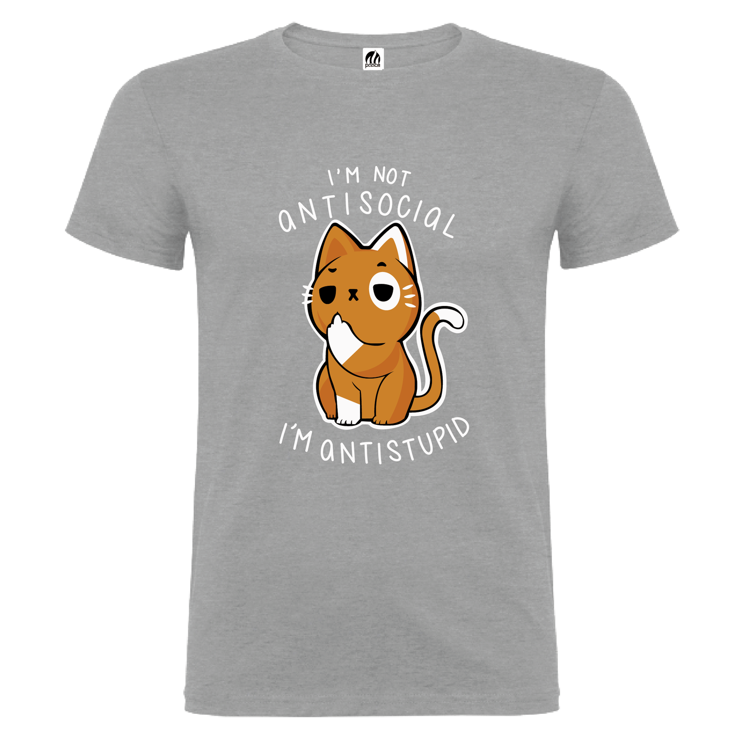 Camiseta Manga Corta Hombre Personalizada "Antisocial"