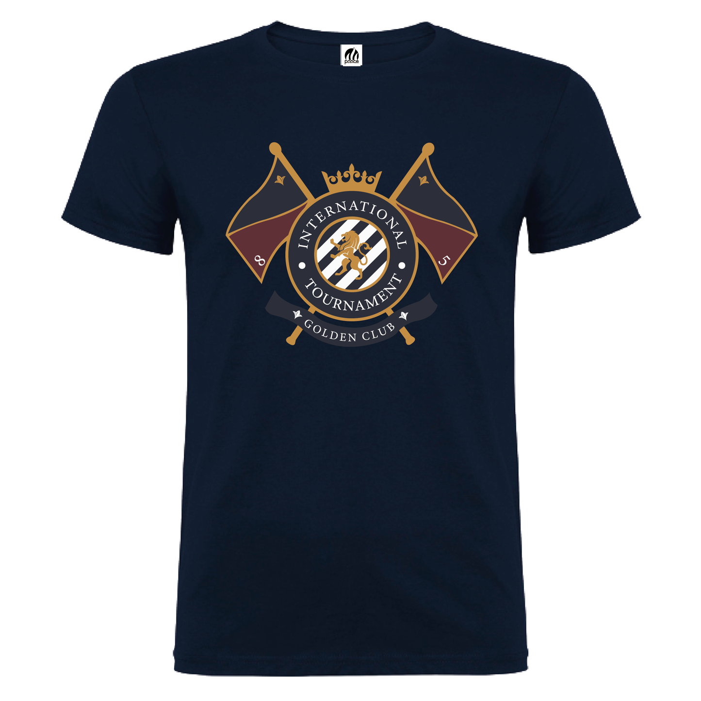 Camiseta Manga Corta Hombre Personalizada "Golden Club"