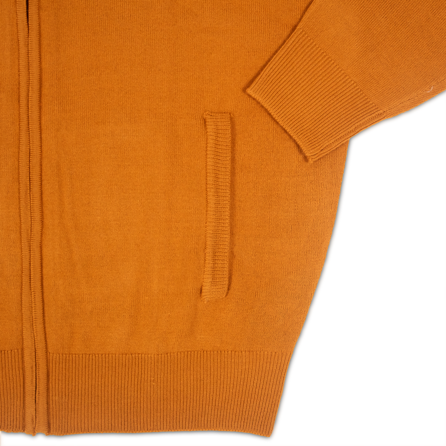 Chaqueta Hombre de Punto Mostaza