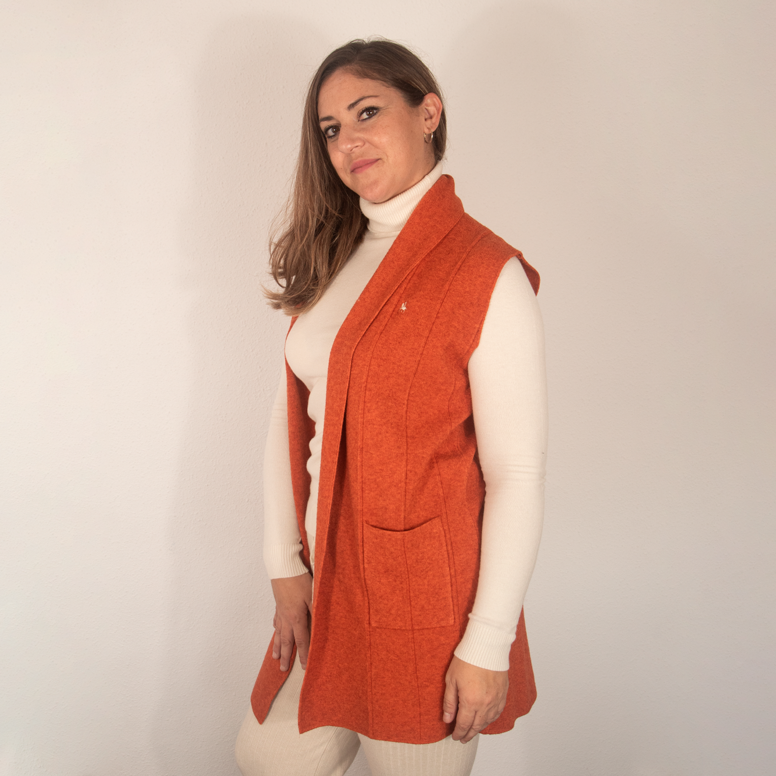 Combinar Chaleco Punto Outfit Chaleco De Lana Chaleco Largo De