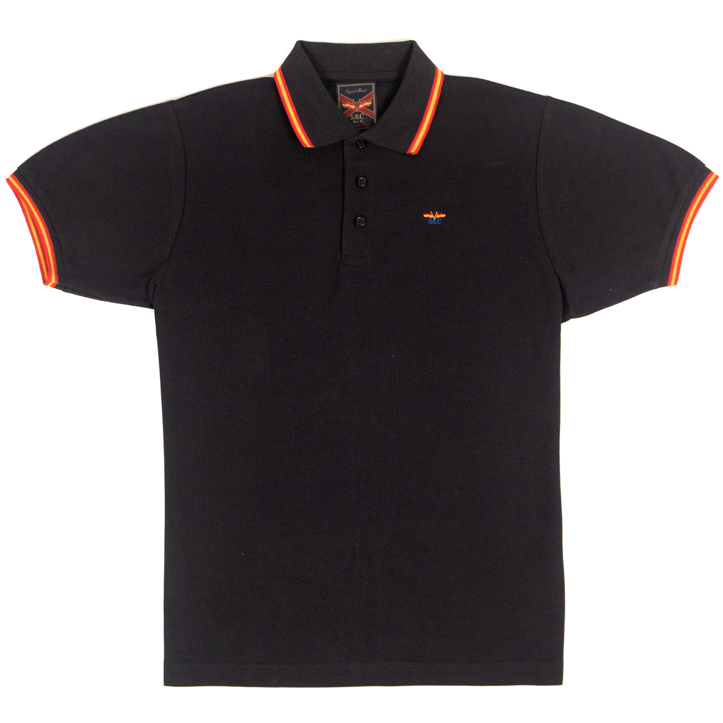 Polo hombre manga corta NATION Marino