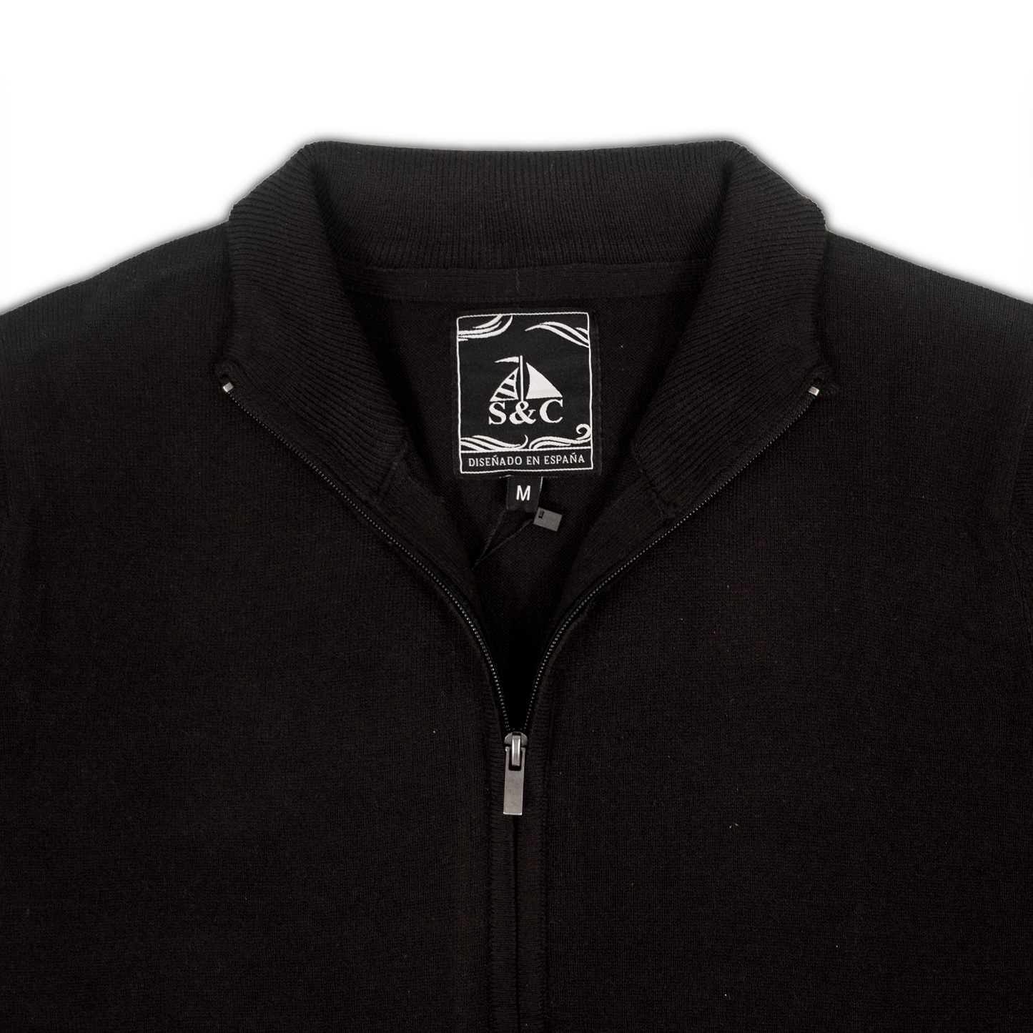Chaqueta Hombre de Punto Negra