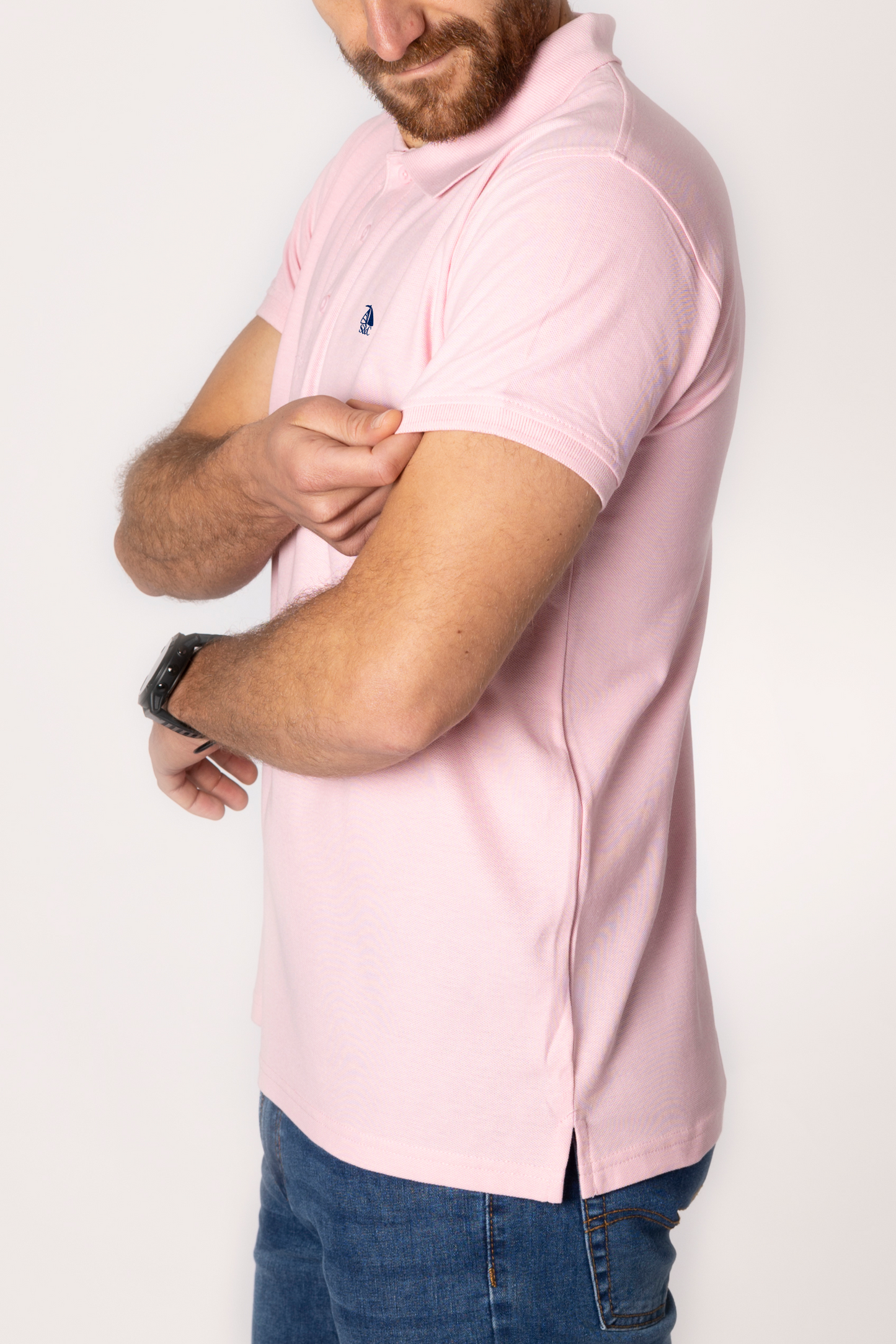 Polo manga corta Rosa