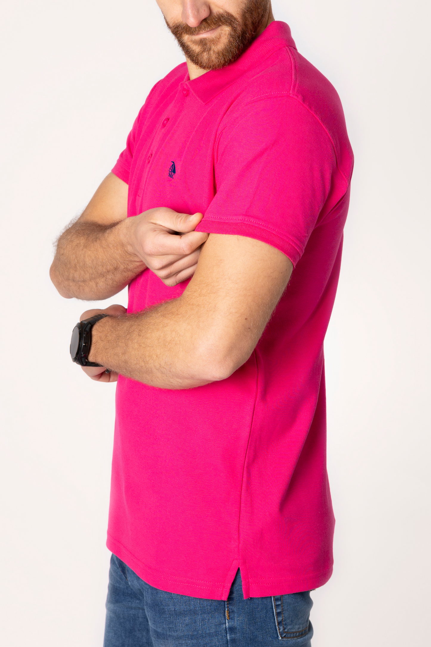 Polo manga corta Fucsia