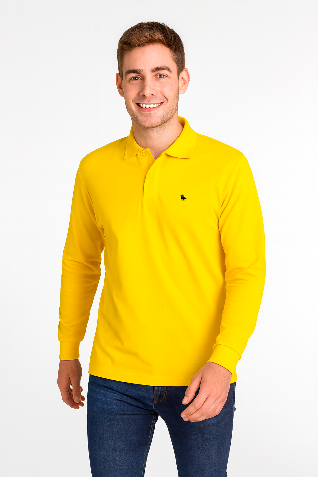 Polo manga larga Amarillo