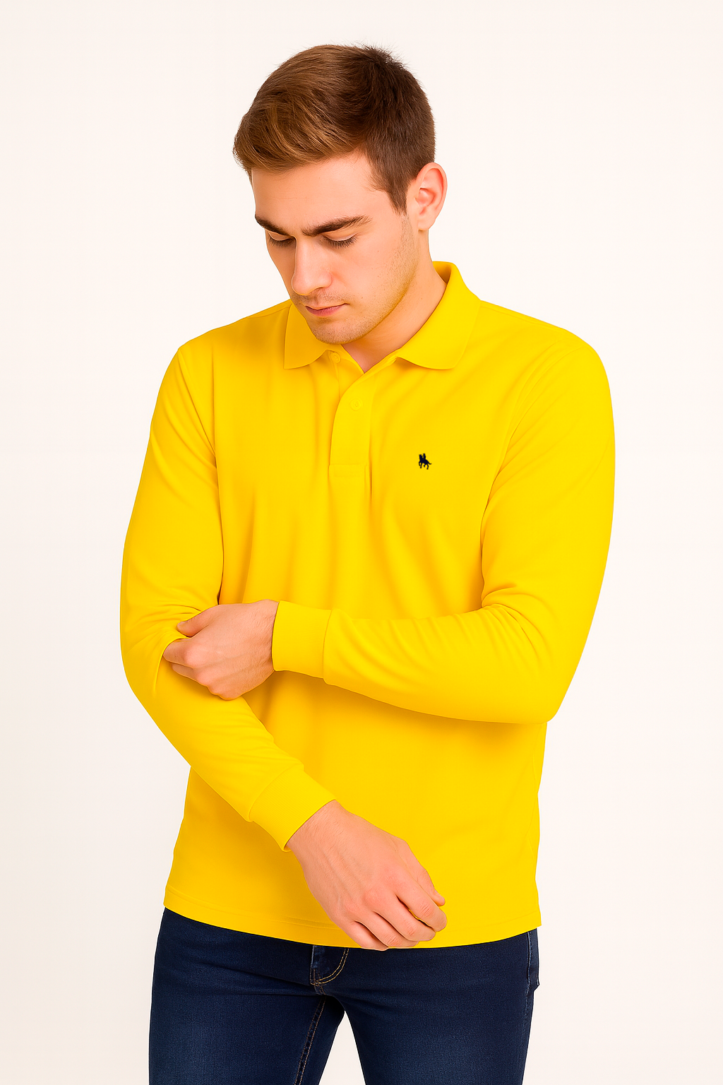 Polo manga larga Amarillo