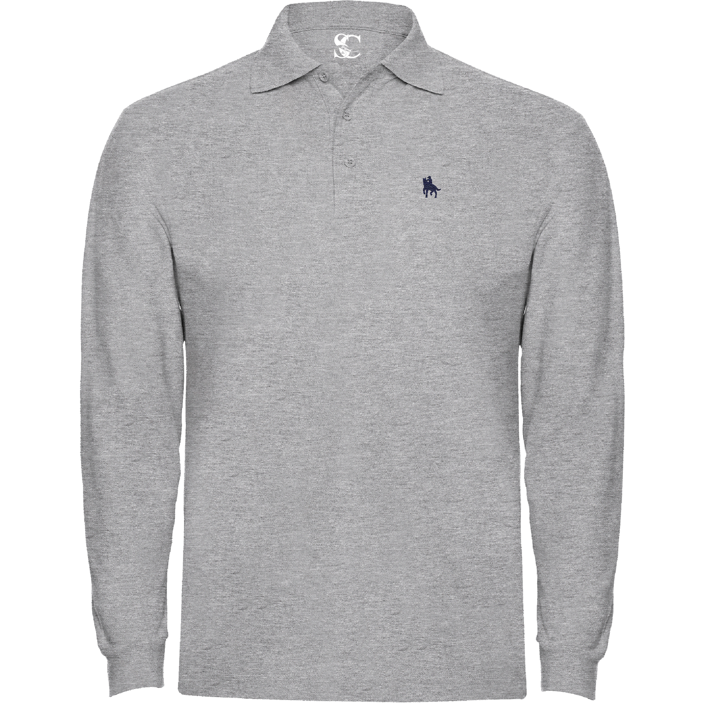 Polo manga larga Gris Vigore
