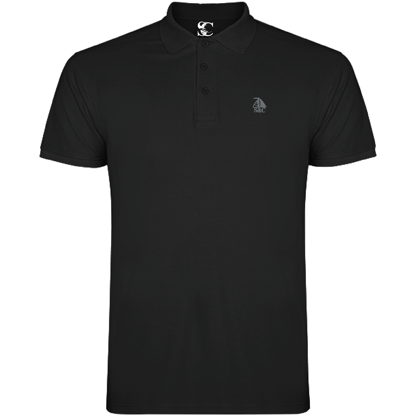Polo manga corta Negro