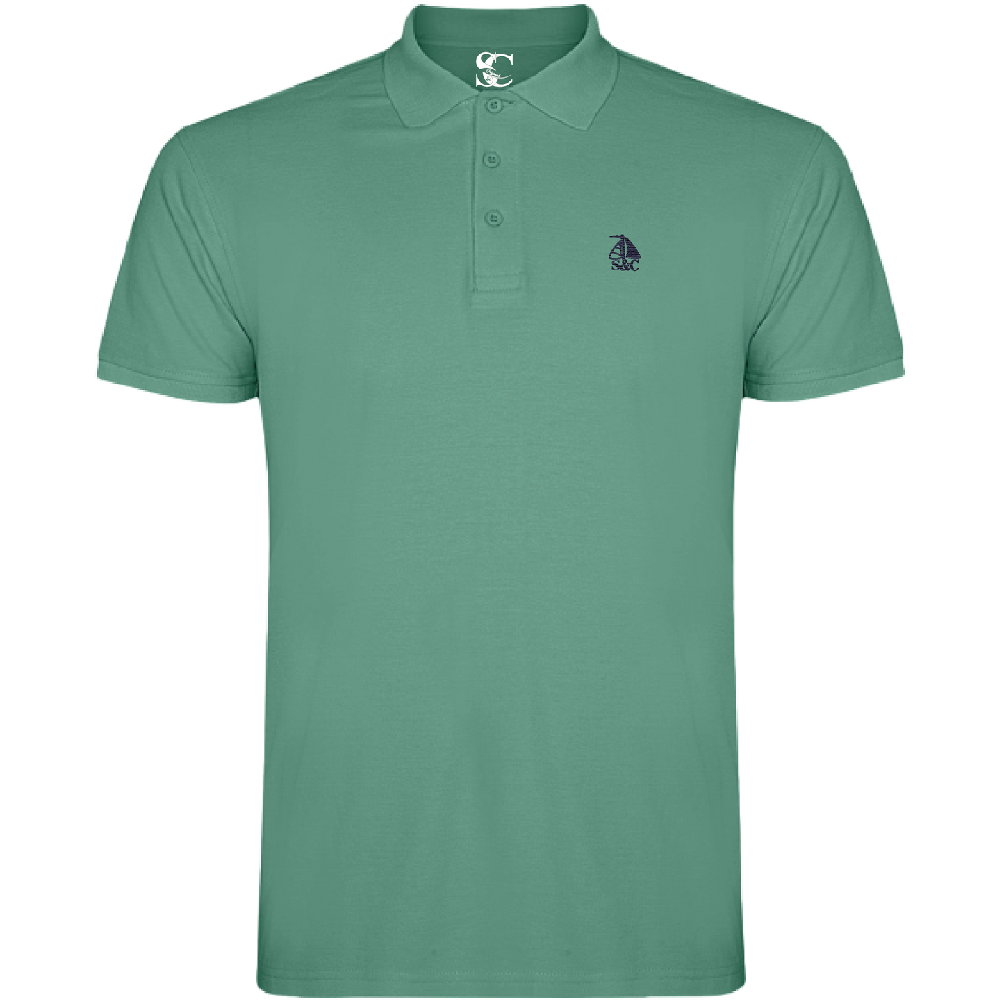 Polo manga corta Menta Oscuro