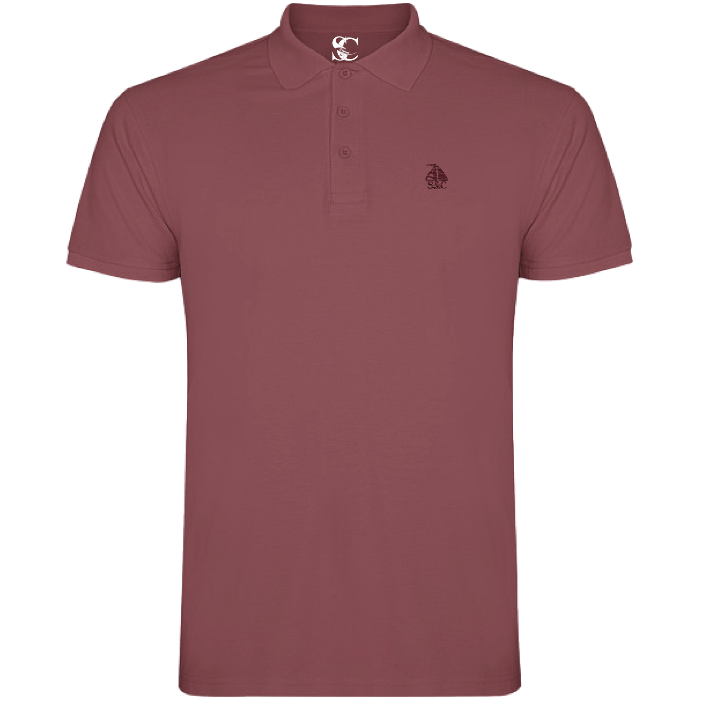 Polo manga corta Rojo Baya
