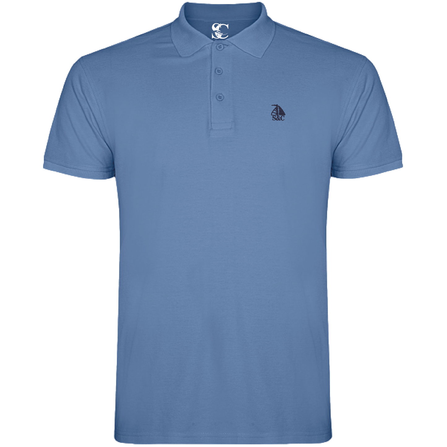 Polo manga corta Azul Riviera