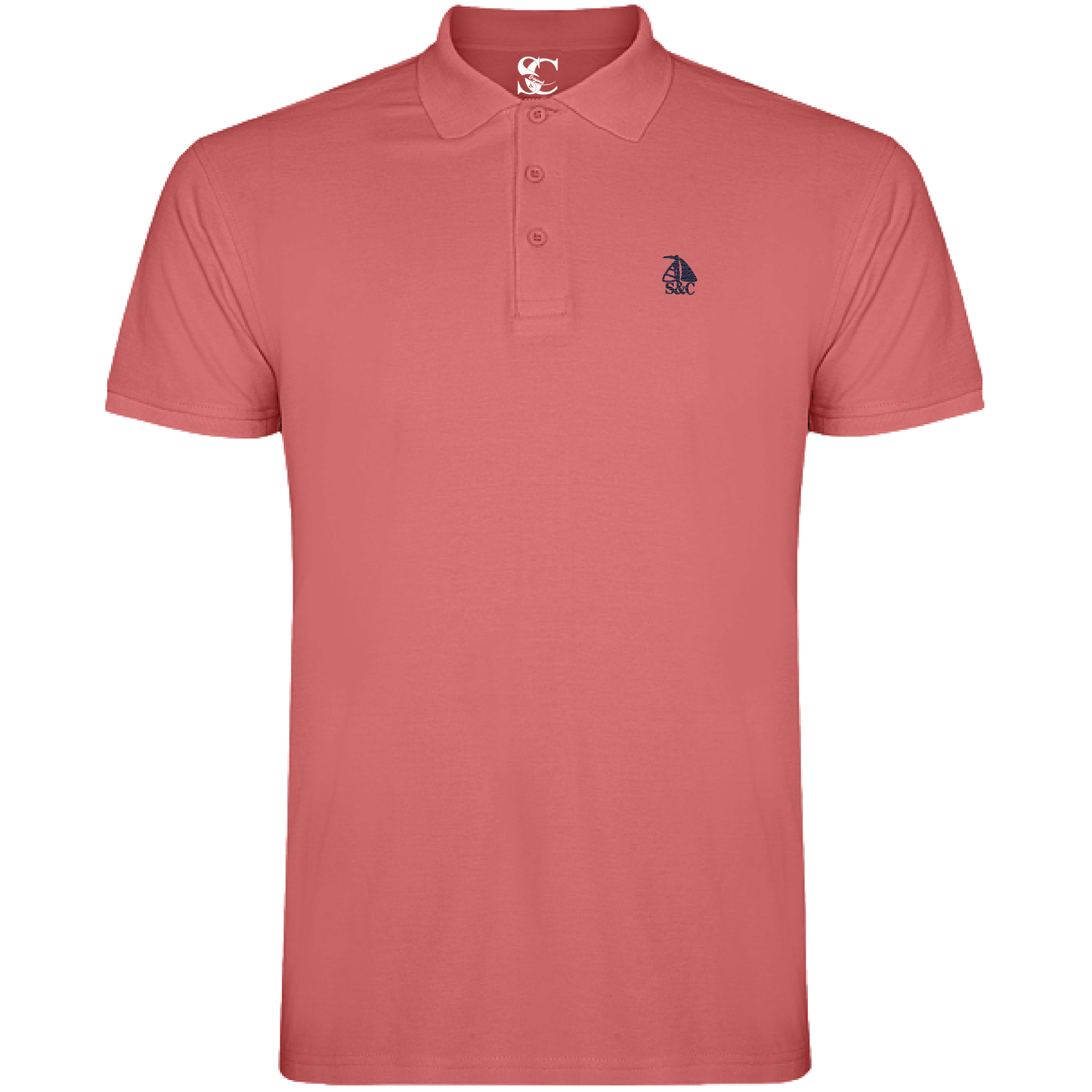 Polo manga corta Coral