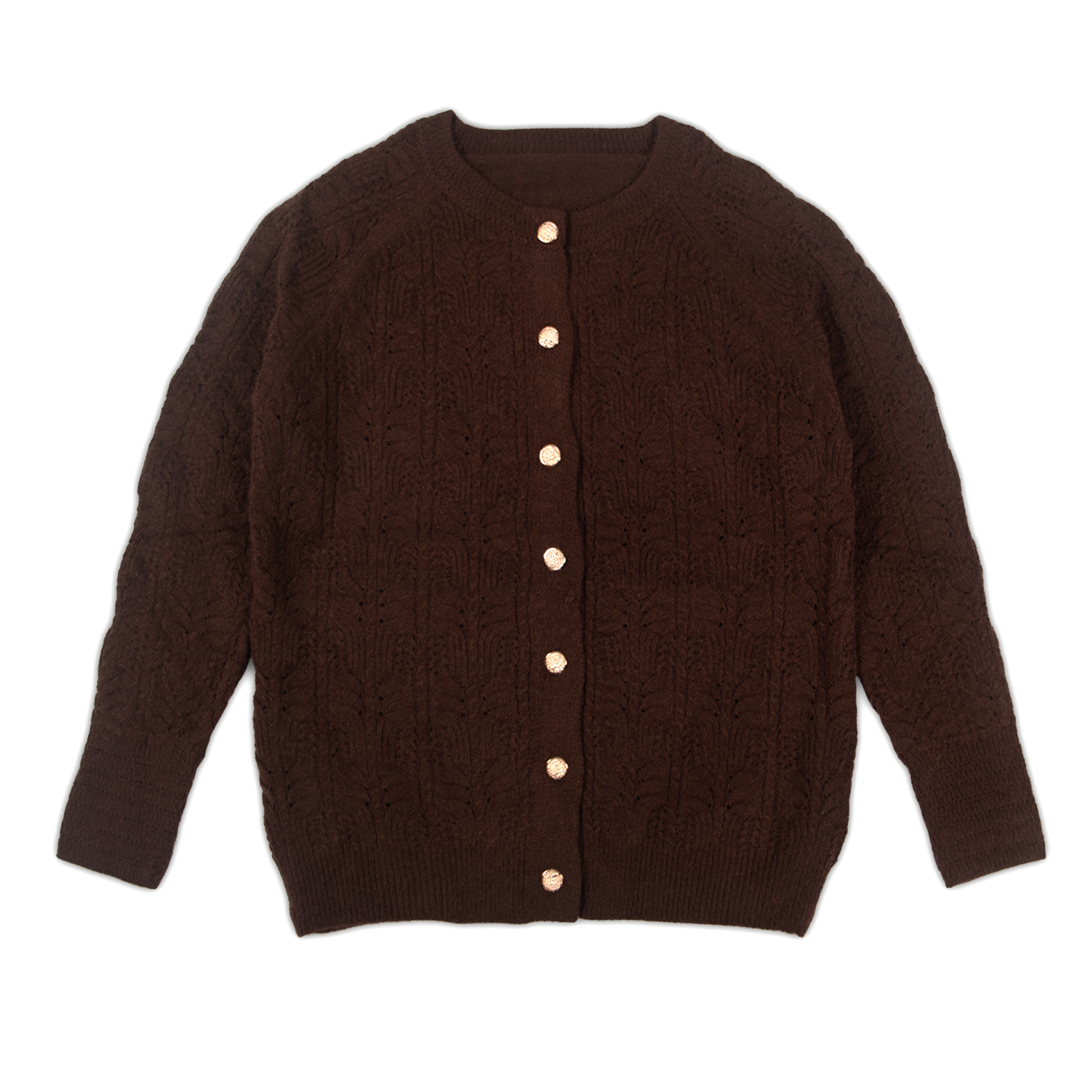 Rebeca Mujer Marrón con Botones Dorados - Main Image