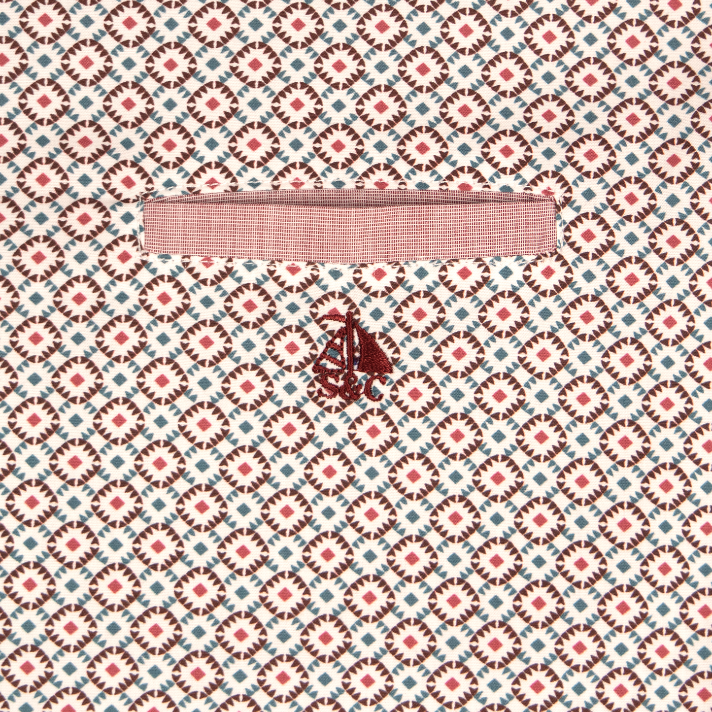 Camisa Hombre Manga Larga estampado Rosa