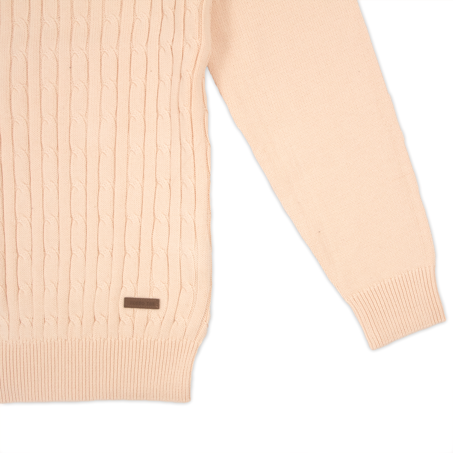 Jersey Rosso Trenzado Beige