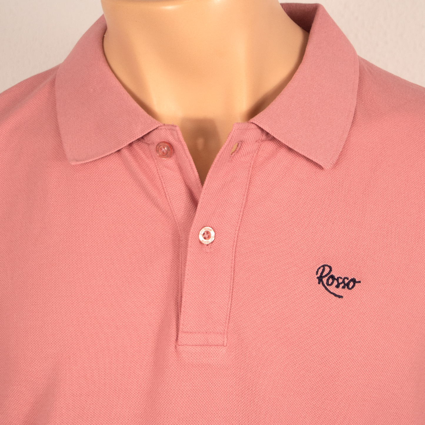 Polo manga corta hombre Rosso Rosa