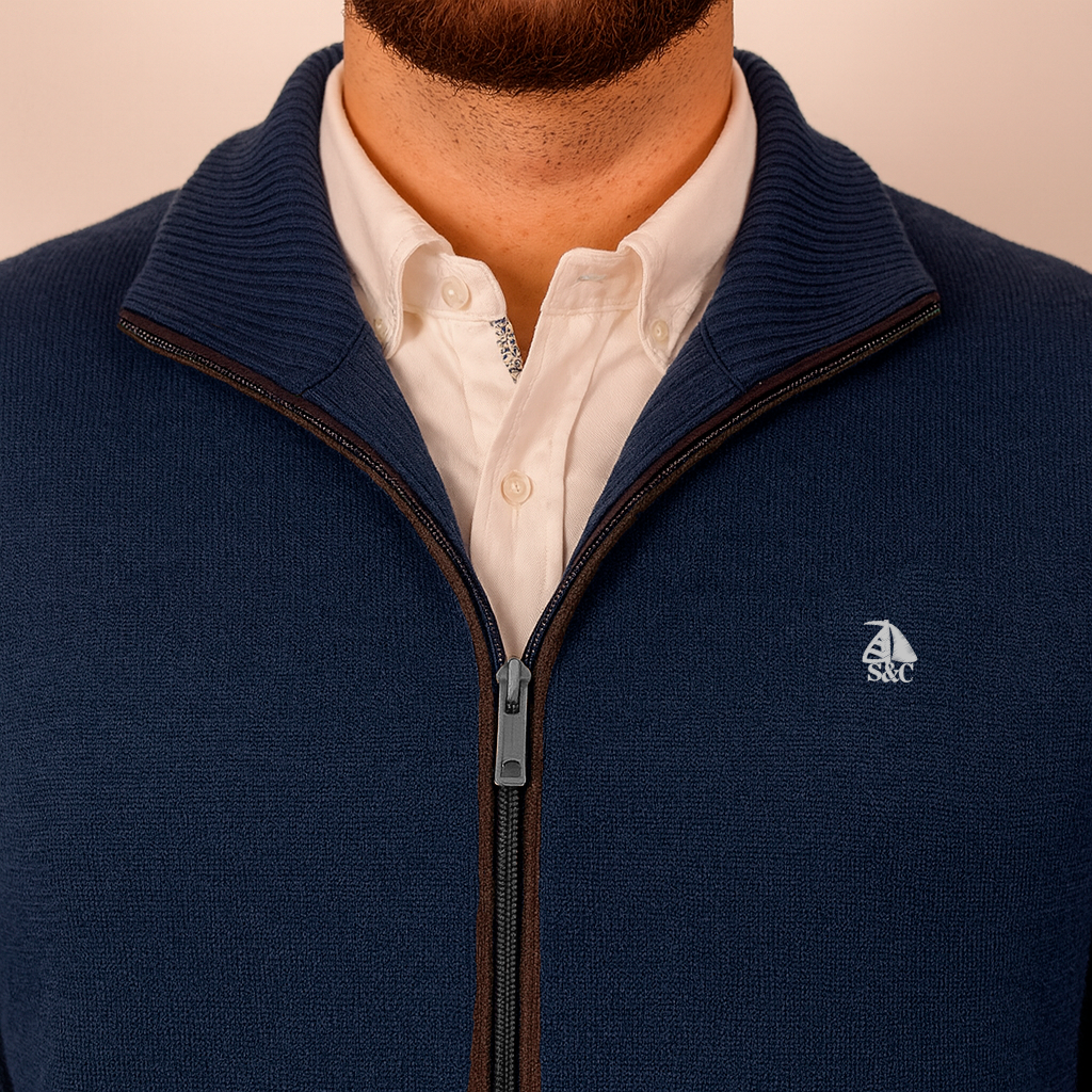 Chaqueta cerrojillo azulón