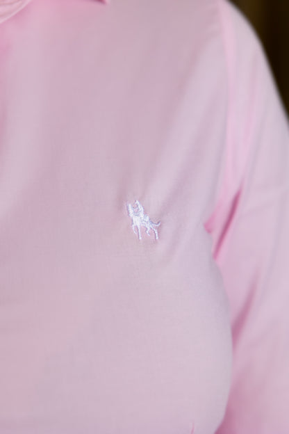 Camisa mujer lisa rosa