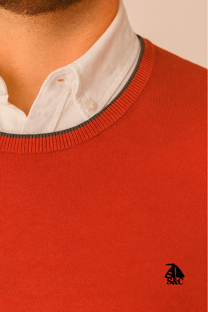 Jersey cuello redondo Teja