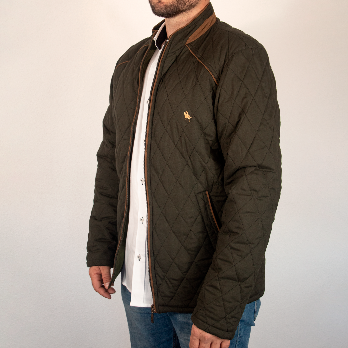 Chaqueta rombos Verde