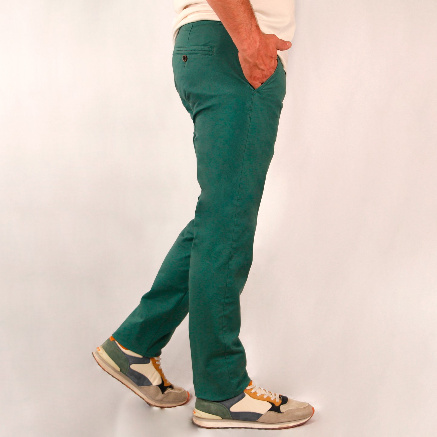 Pantalón chino Verde Oliva
