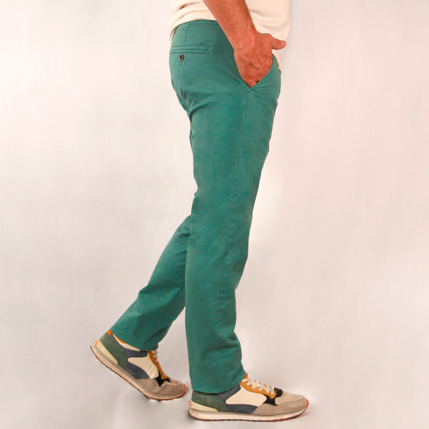 Pantalón chino Verde Mar