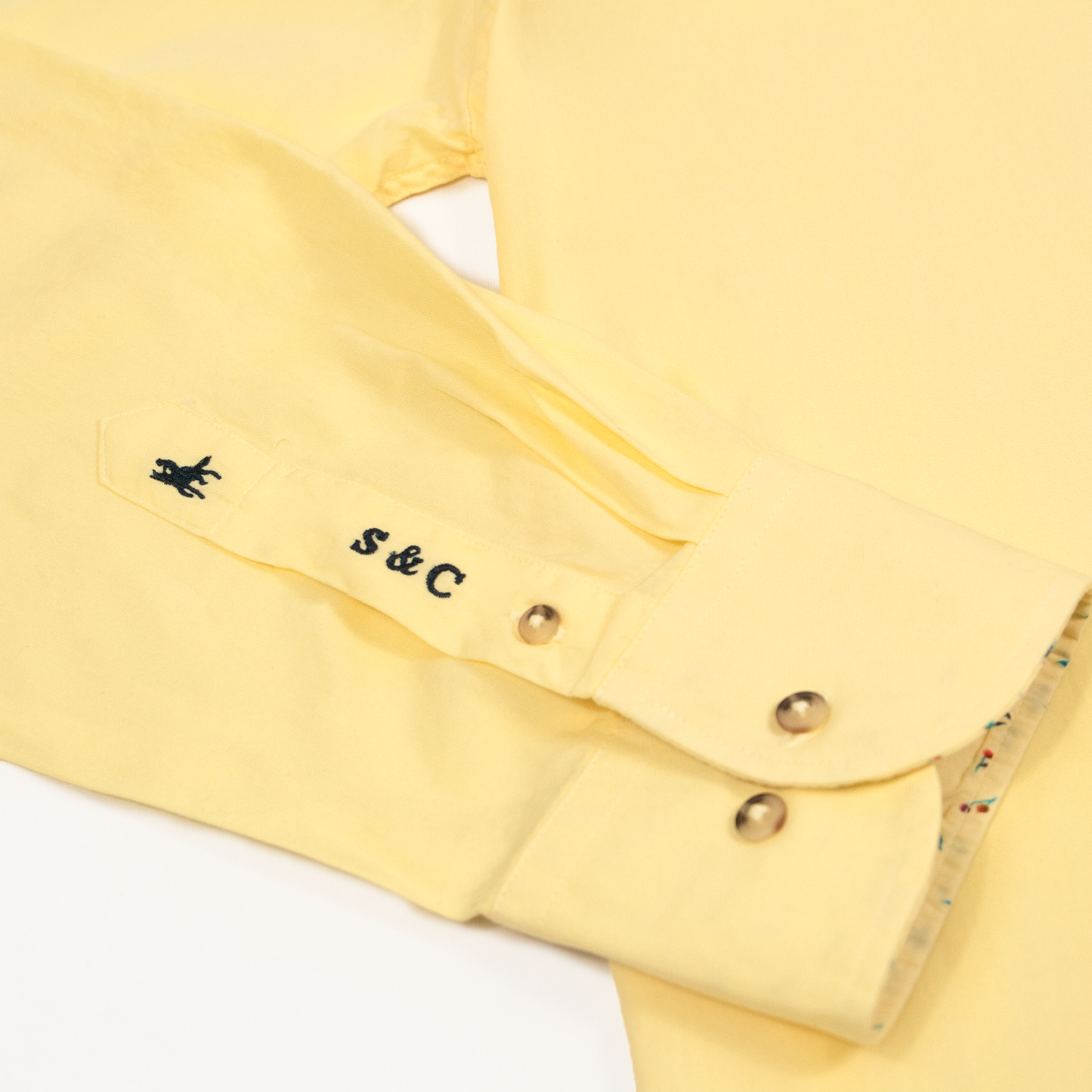 Camisa detalles florales Amarillo