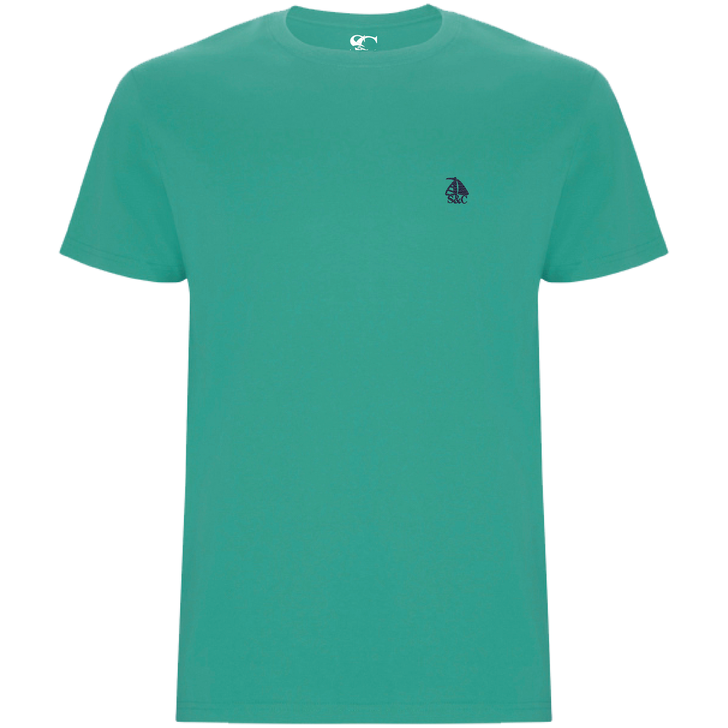 Camiseta Azul dusty manga corta