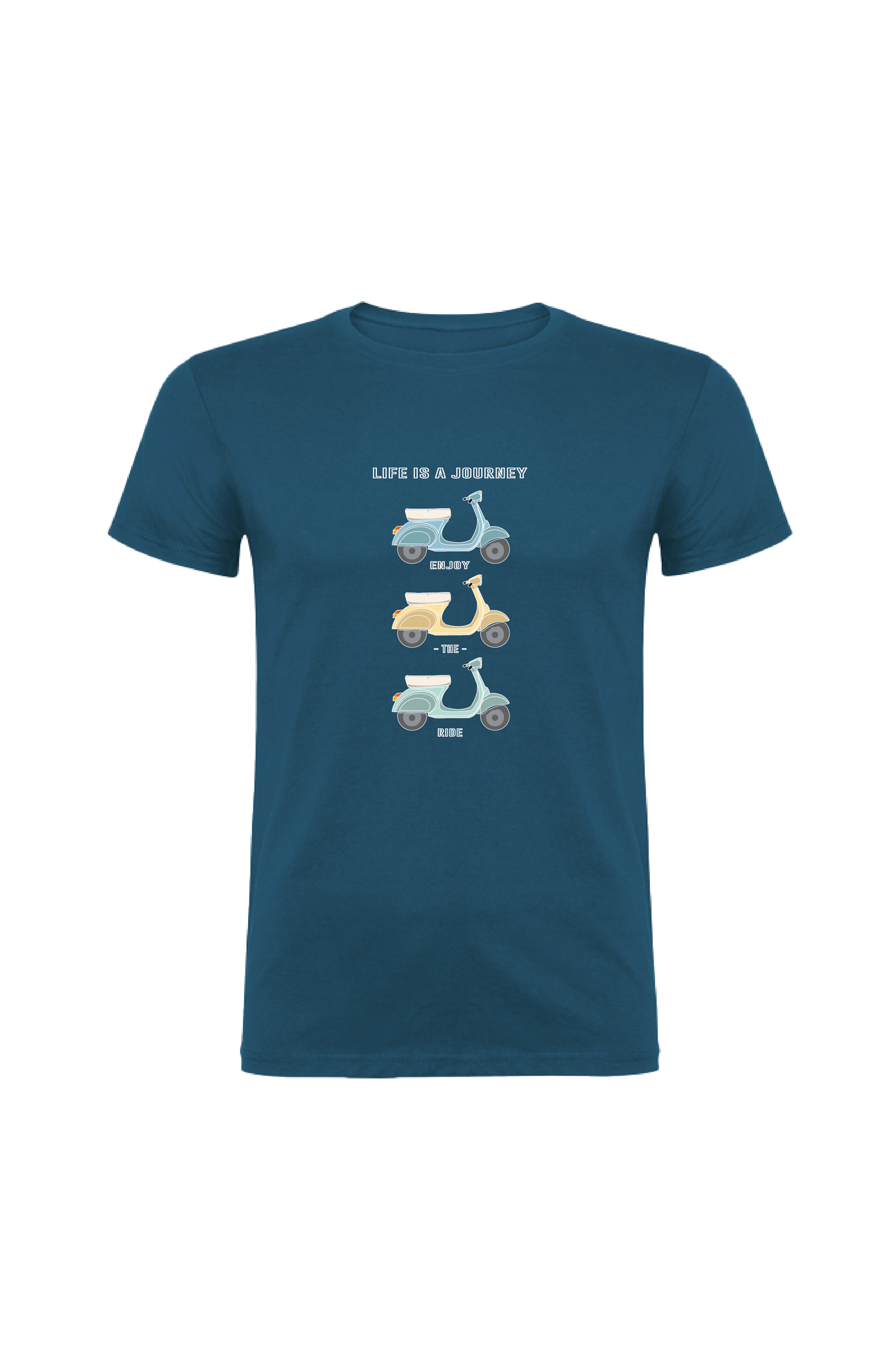 Camiseta Manga Corta Hombre Personalizada "Life is a journey"