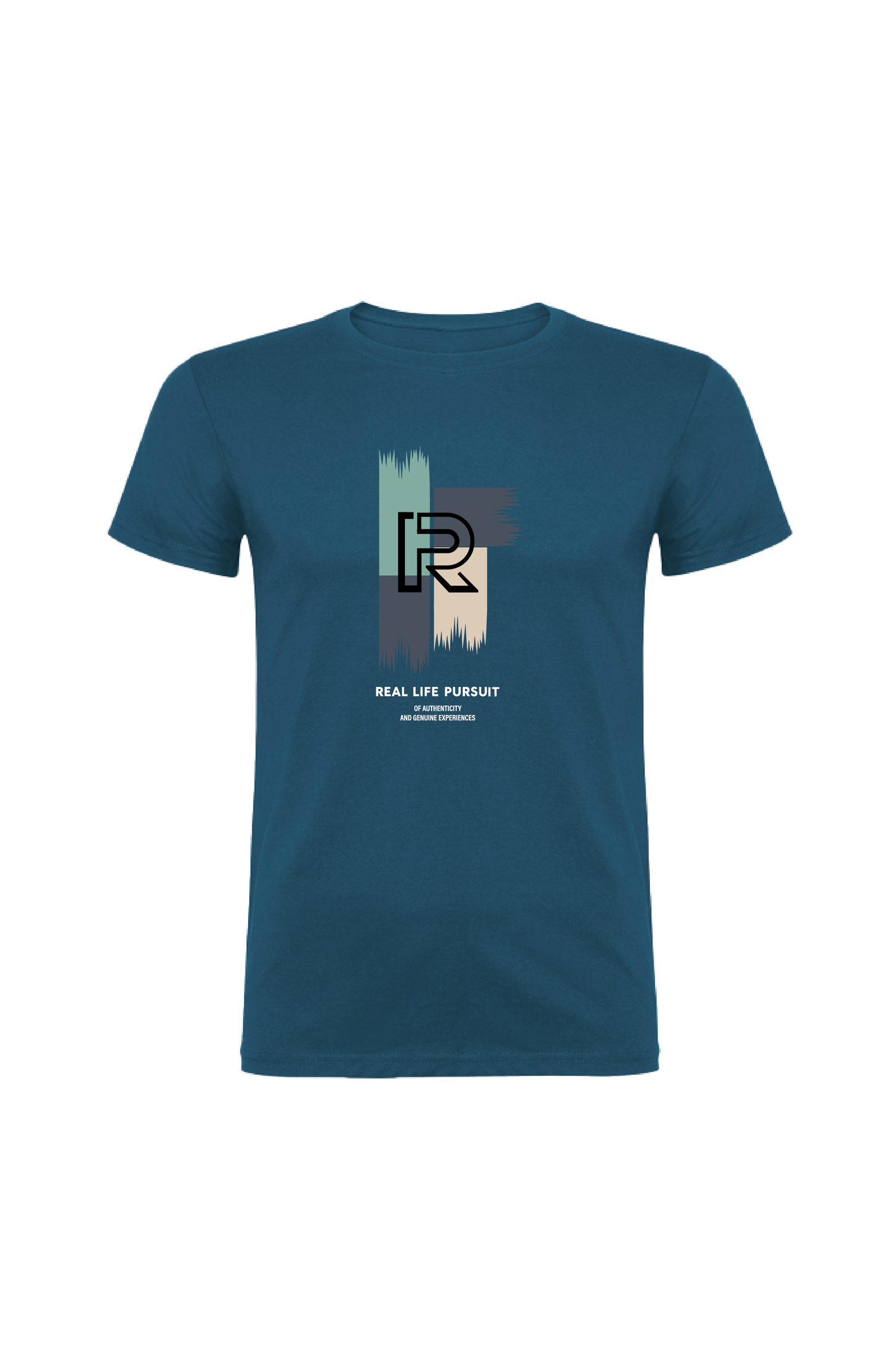 Camiseta Manga Corta Hombre Personalizada "Real life"
