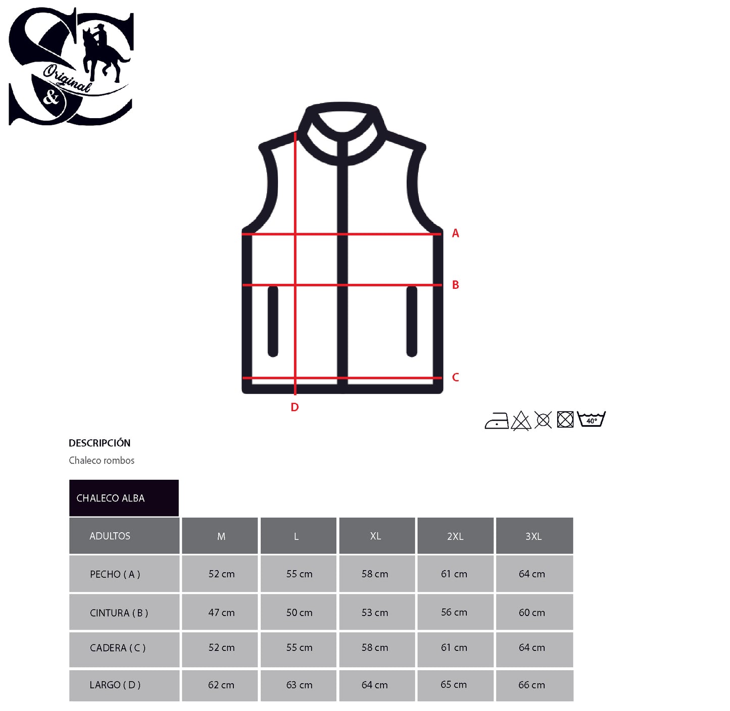 Chaleco acolchado Ebano