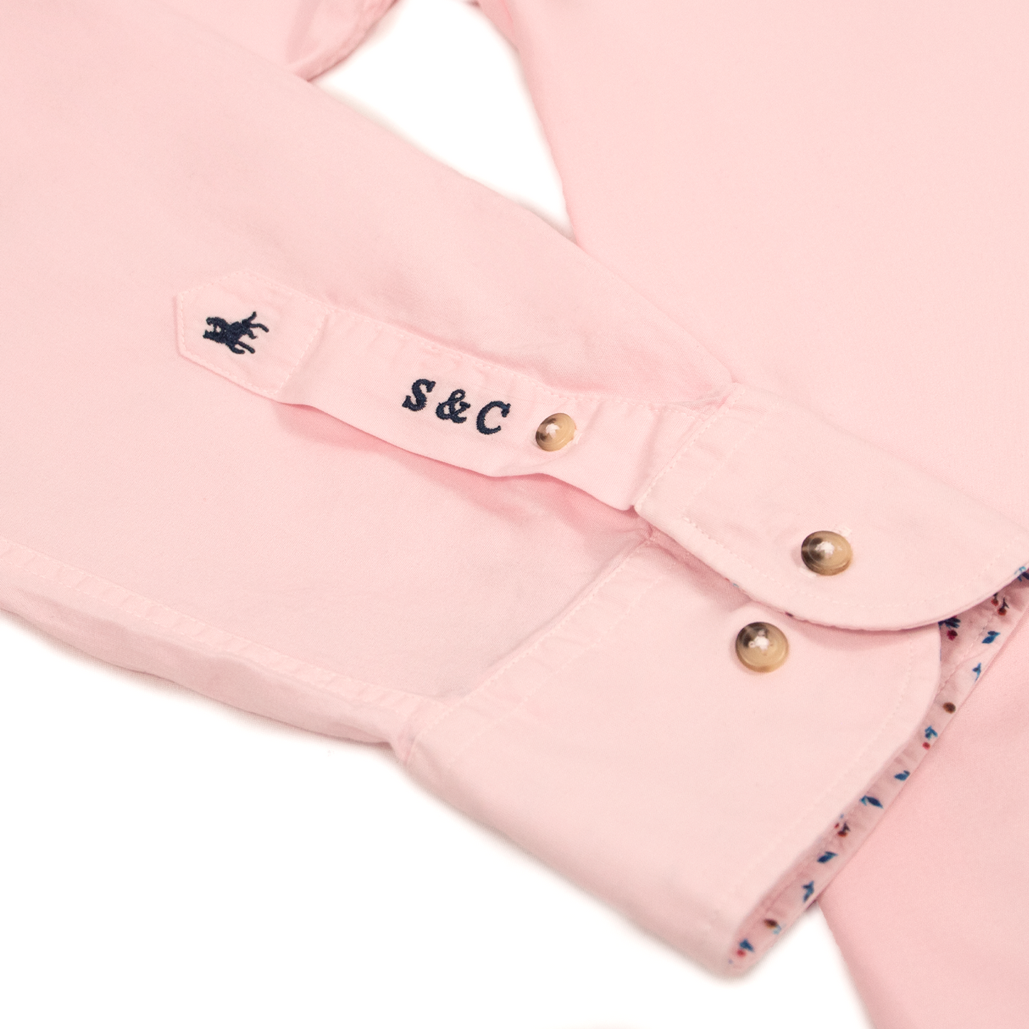 Camisa detalles florales Rosa