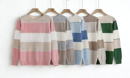 Jersey a rayas con corazones