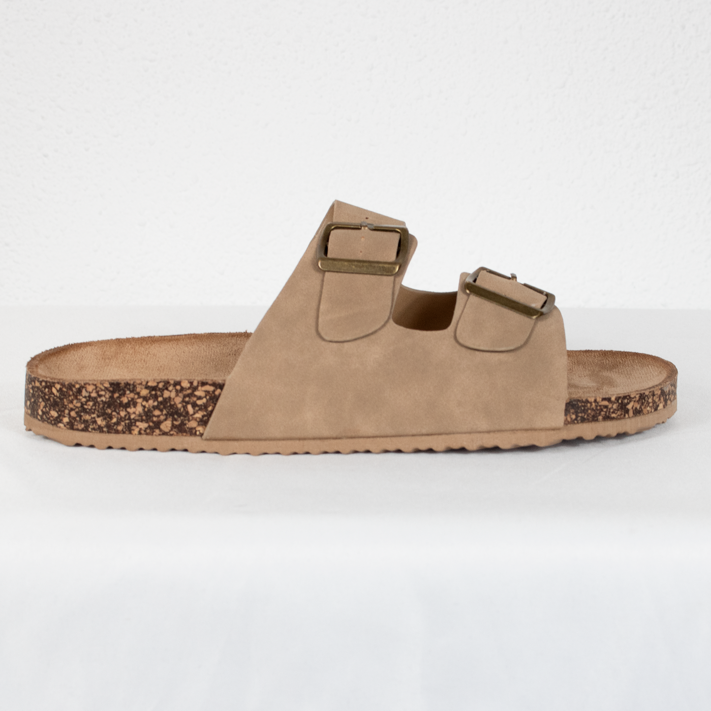Sandalia bio doble hebilla beige
