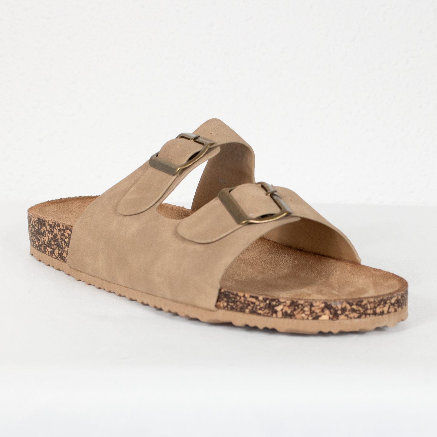 Sandalia bio doble hebilla beige