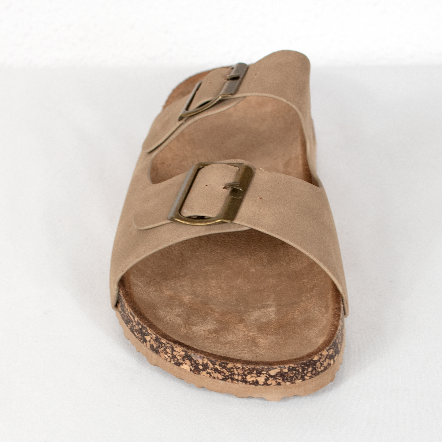 Sandalia bio doble hebilla beige