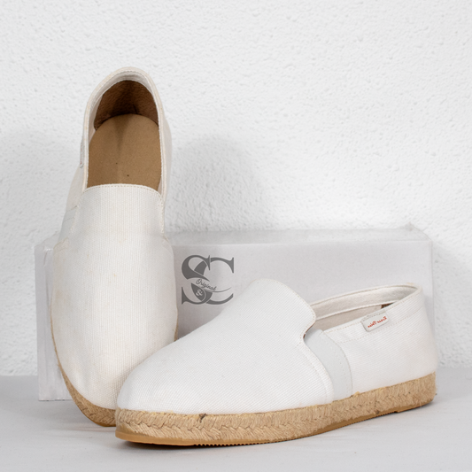 Alpargata hombre blanca