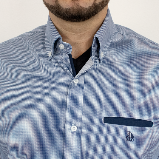 Camisa detalles en marino