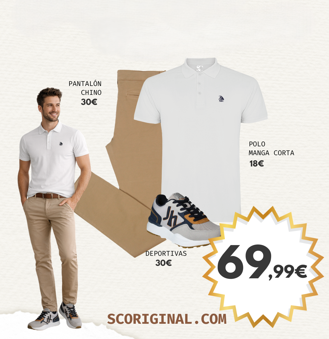 Conjunto 1 polo, chino y deportivas
