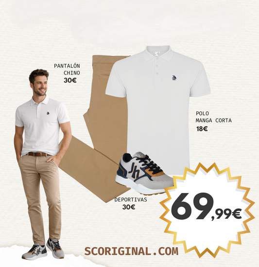 Conjunto 1 polo, chino y deportivas