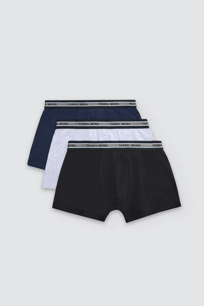 Pack de Bóxers Básicos 3 Unidades