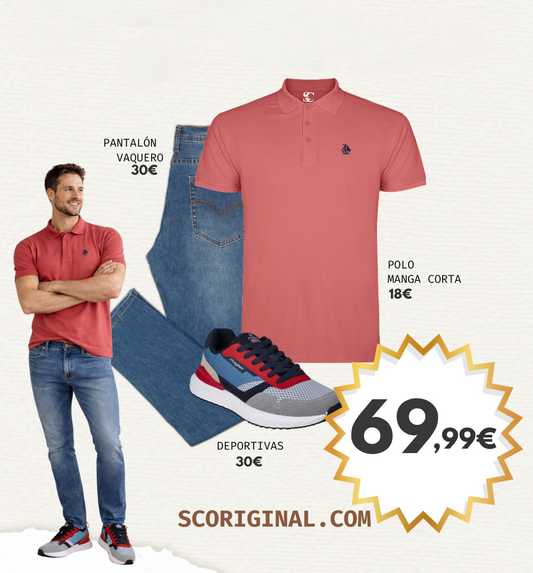 Conjunto 2 polo, chino y deportivas